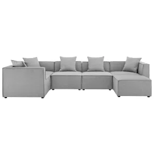 Saybrook Outdoor Patio  Upholstered 6-Piece Sectional Sofa